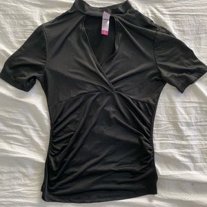 Vintage Black Keyhole Top